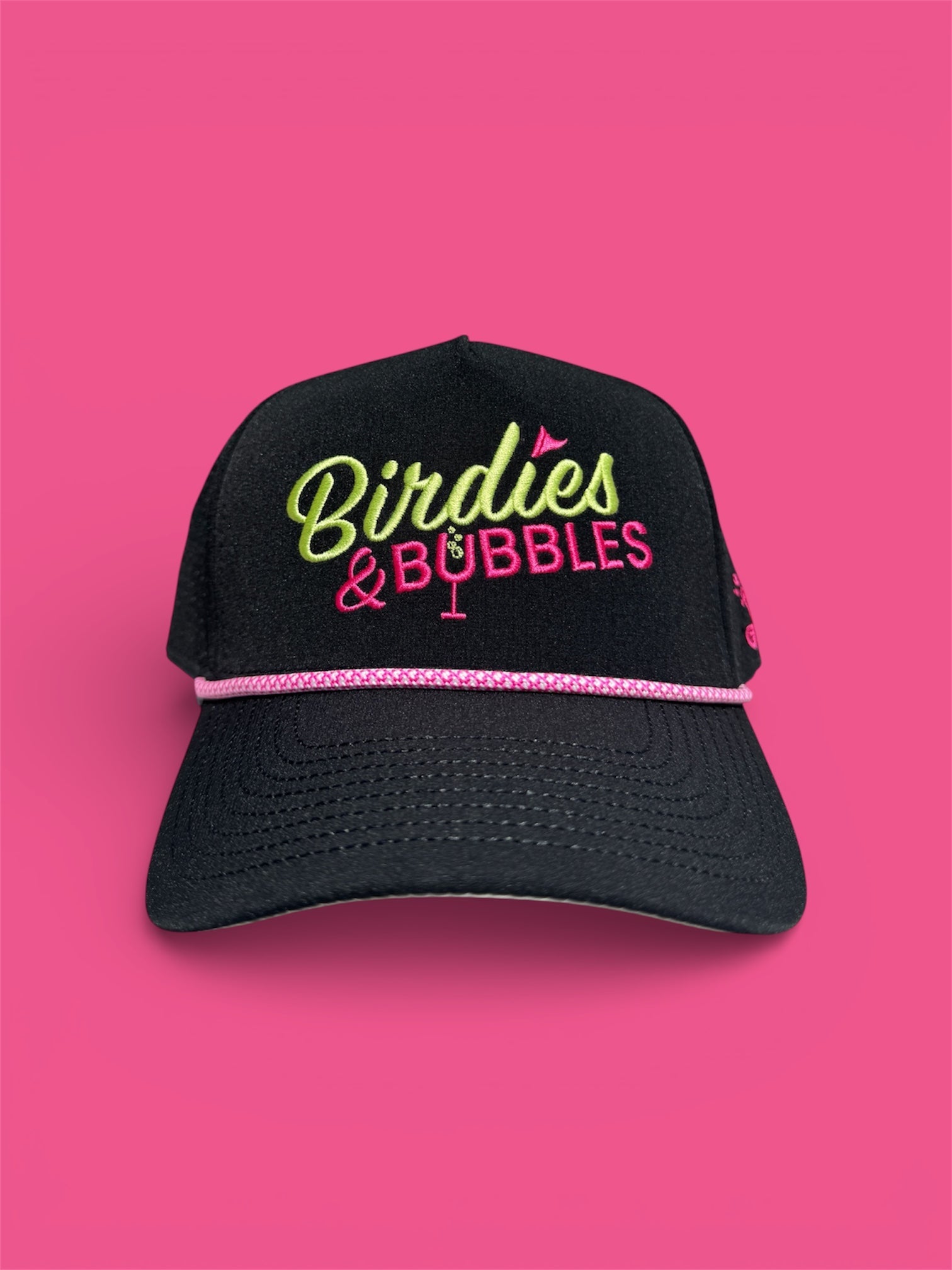 Birdies & Bubbles women's golf hat stylish performance golf hat for women