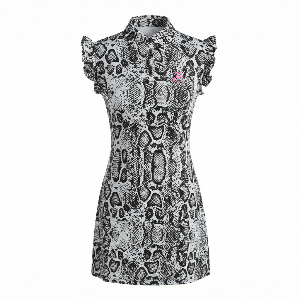 Scaled to Win Women's Snake Print Golf Dress | Sleeveless Performance Golf Dress