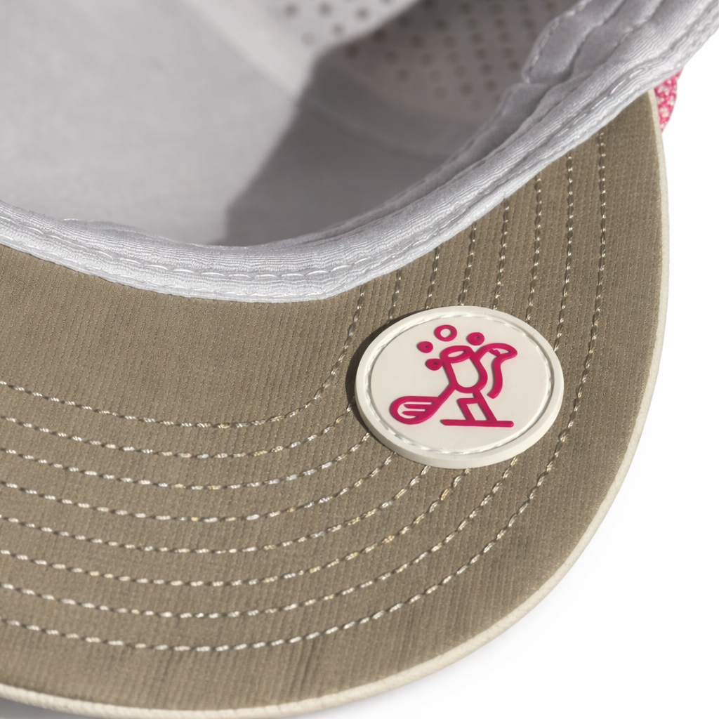 Birdies & Bubbles Women's Golf Hats | Stylish Women's Golf Hat White