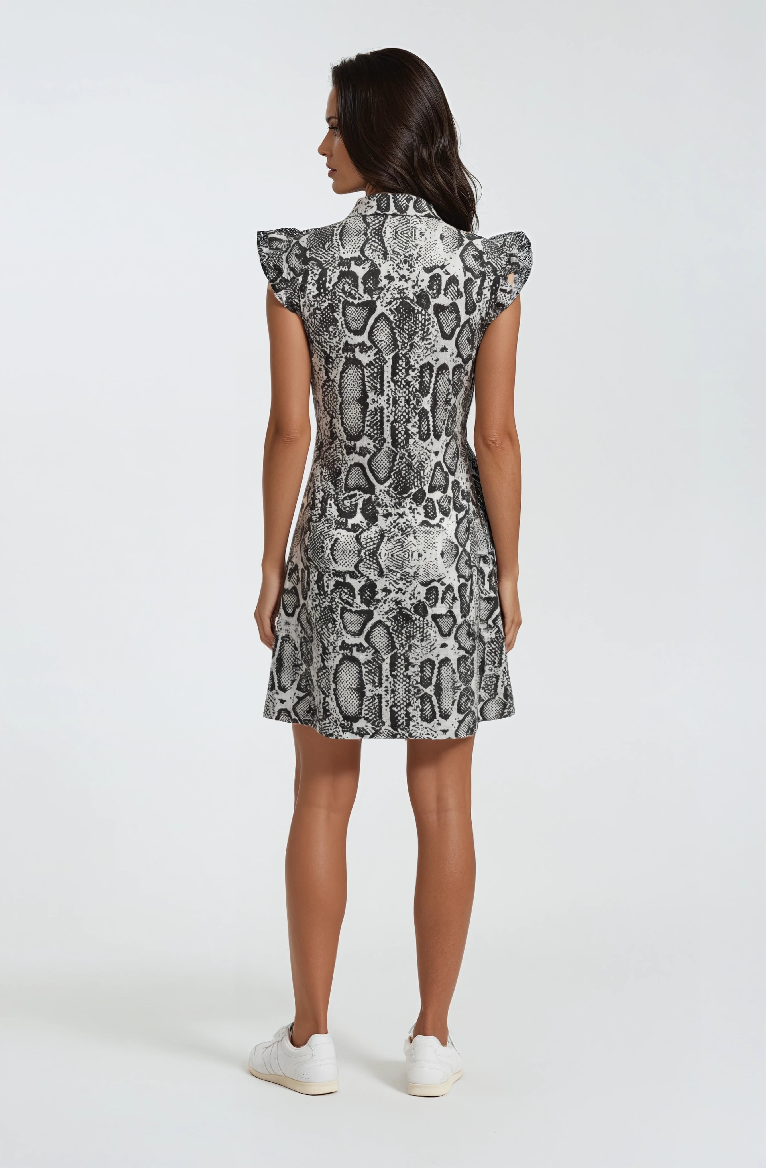 Scaled to Win Women's Snake Print Golf Dress | Sleeveless Performance Golf Dress