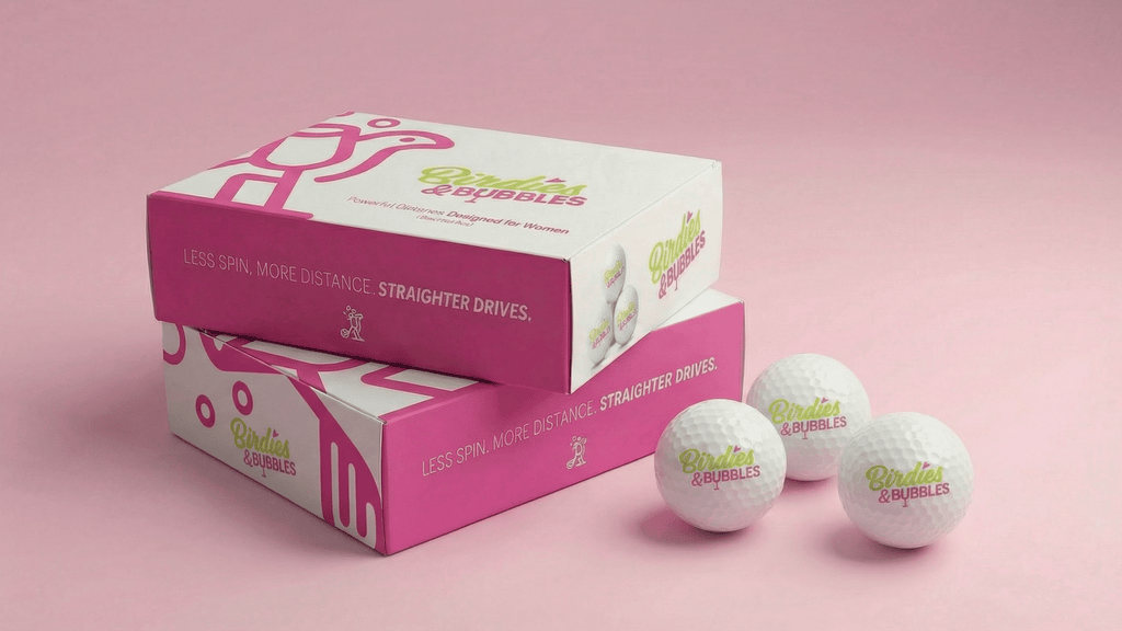 Birdies & Bubbles Women's Performance Golf Balls 