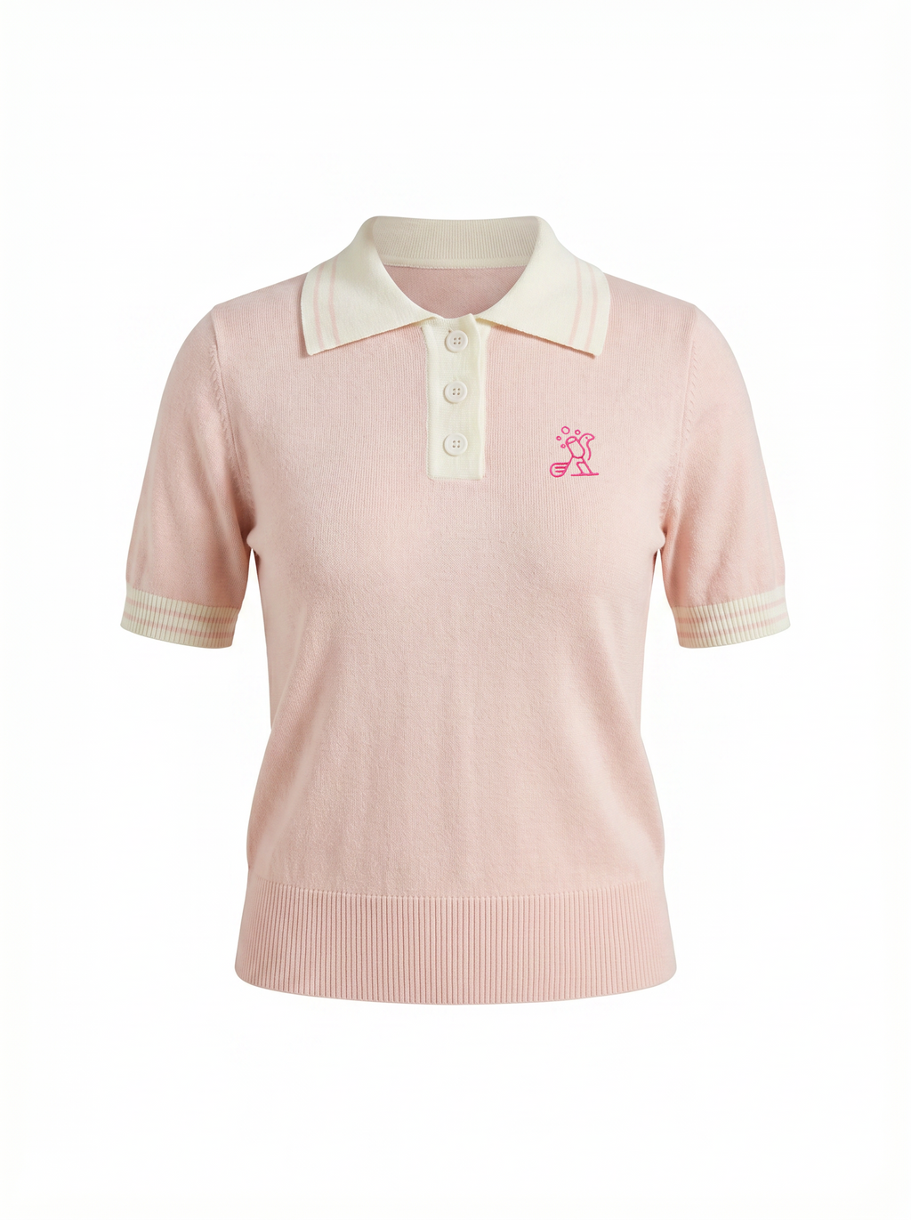 The Fairway Knit Polo | Women’s Luxury Golf Sweater Polo – Birdies & Bubbles