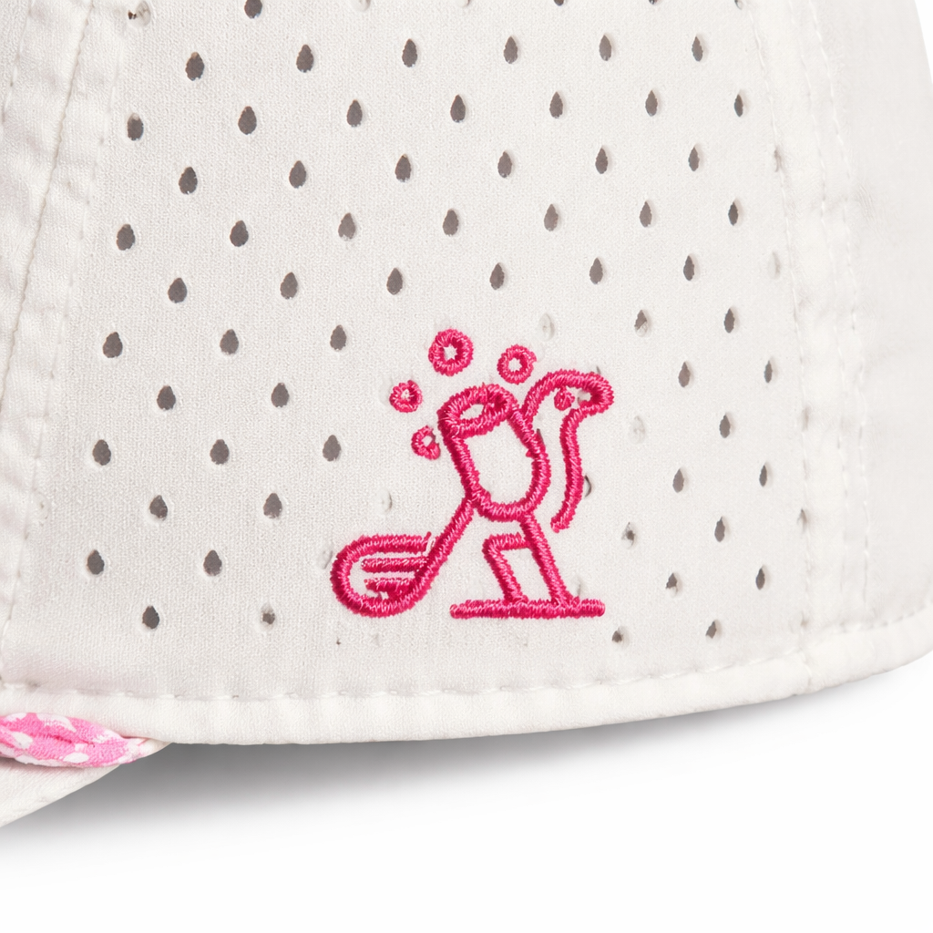Birdies & Bubbles Women's Golf Hats | Stylish Women's Golf Hat White
