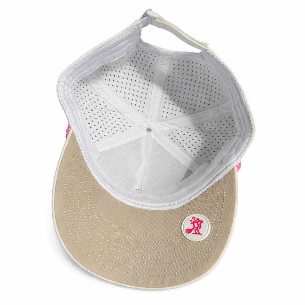 Birdies & Bubbles Women's Golf Hats | Stylish Women's Golf Hat White