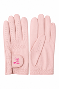 Grip & Sip Women's Premium Leather Golf Gloves Pink | Birdies & Bubbles