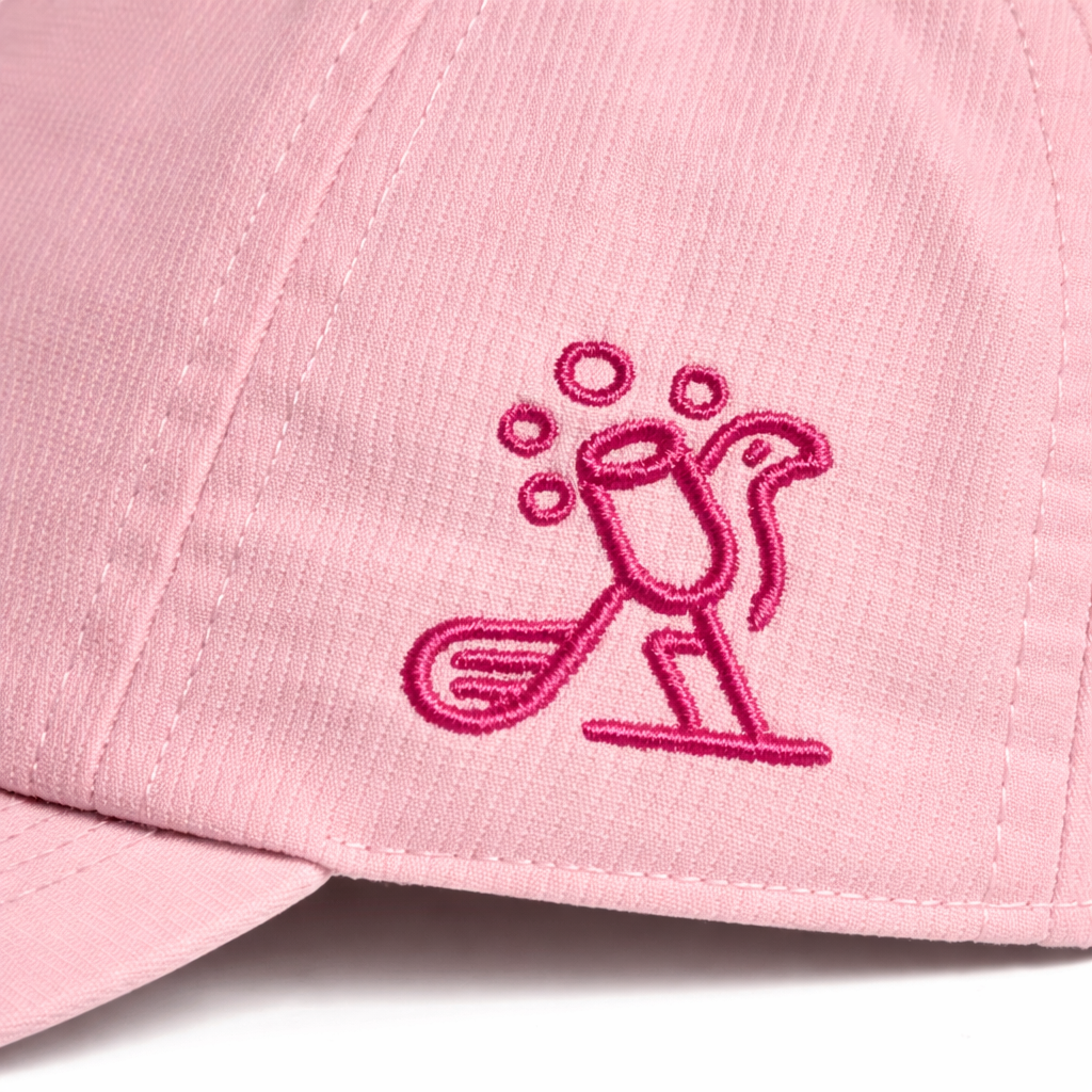 Birdies & Bubbles Bubbly Birdie Women’s Golf Cap – Adjustable Performance Golf Hat Pink