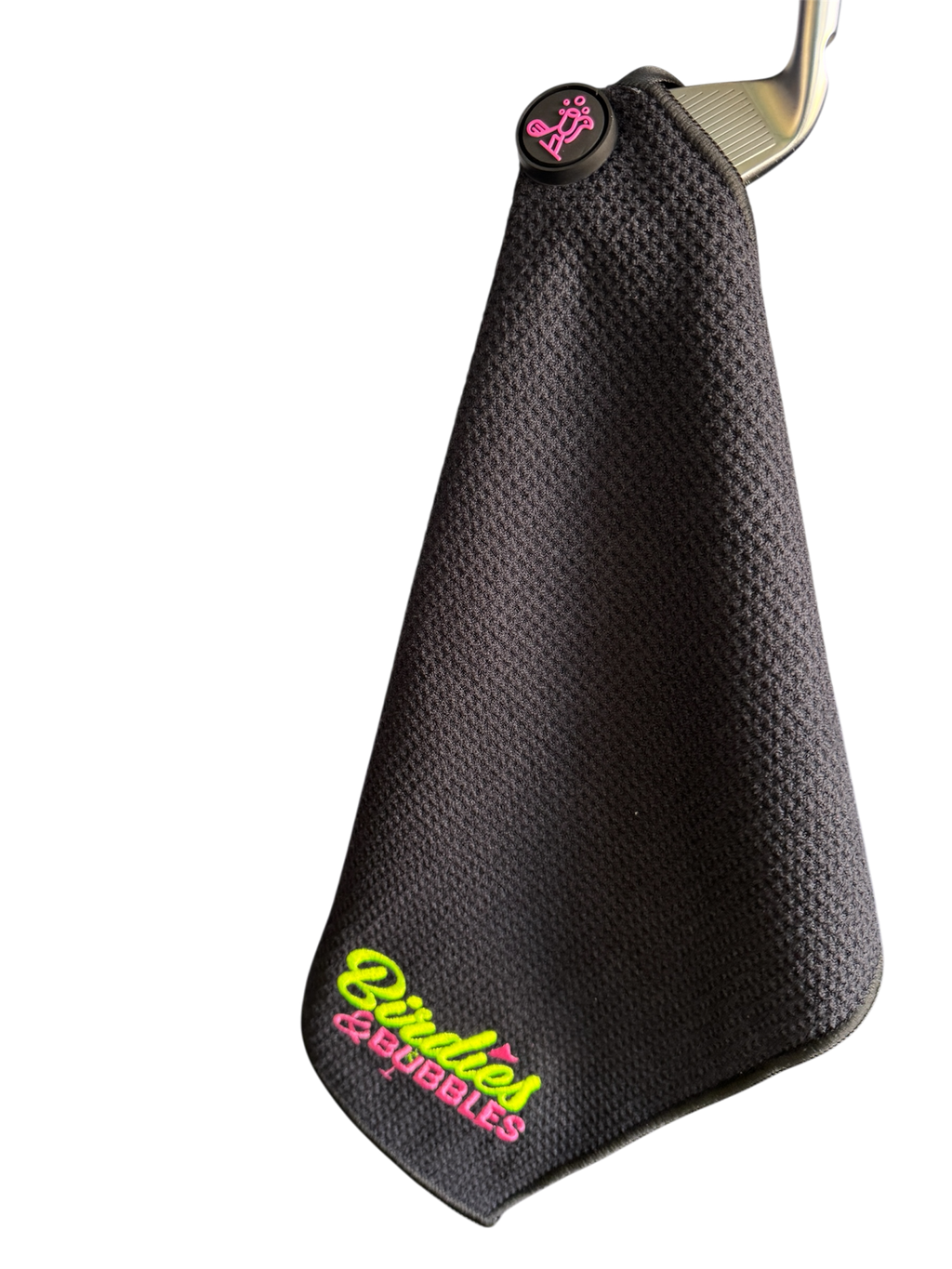 Magnetic golf towel black 