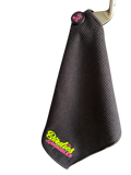 Magnetic golf towel black 