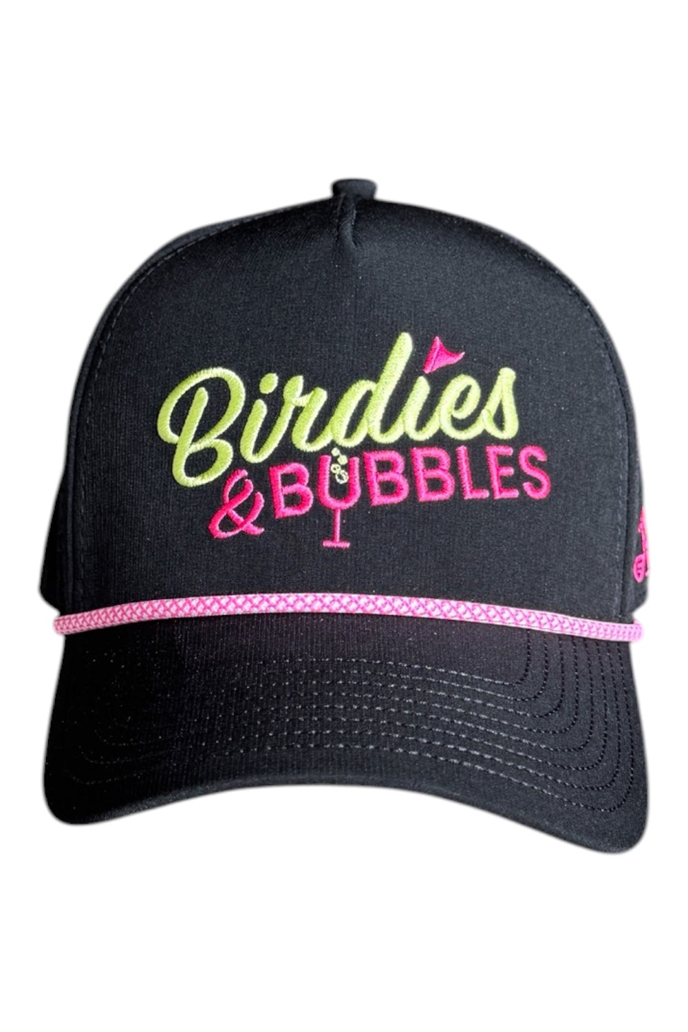 Birdies & Bubbles Women's Golf Hats | Stylish Women's Golf Hat Black